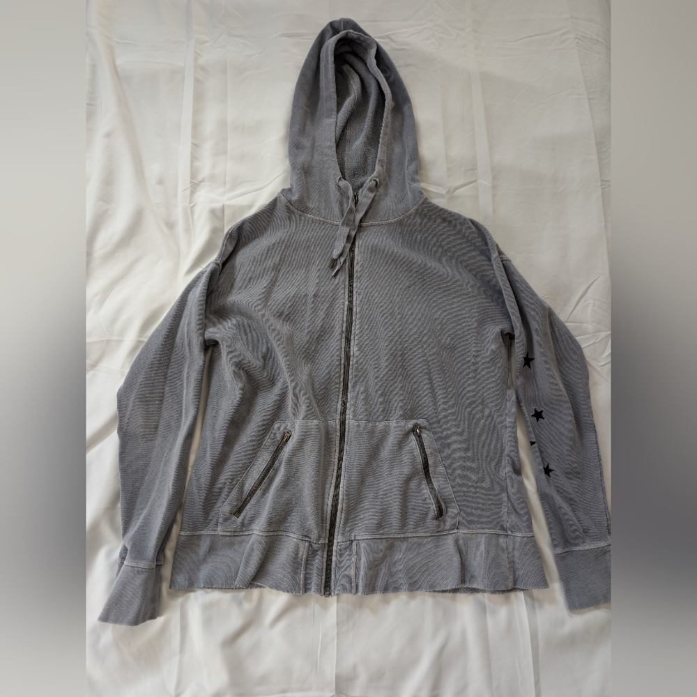 Y2K Aesthetic Champion Zip Up Hoodie With Star Details ⭐